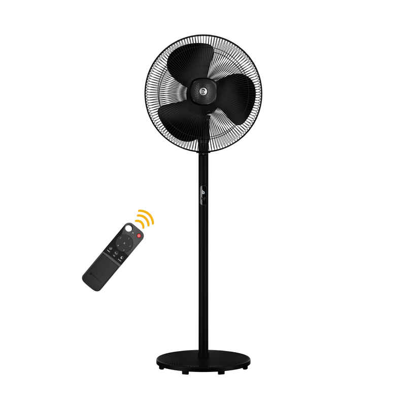 Atomberg Renesa BLDC Pedestal Fan, 400mm, Remote Control, LED Display, 6 Speeds, Midnight Black