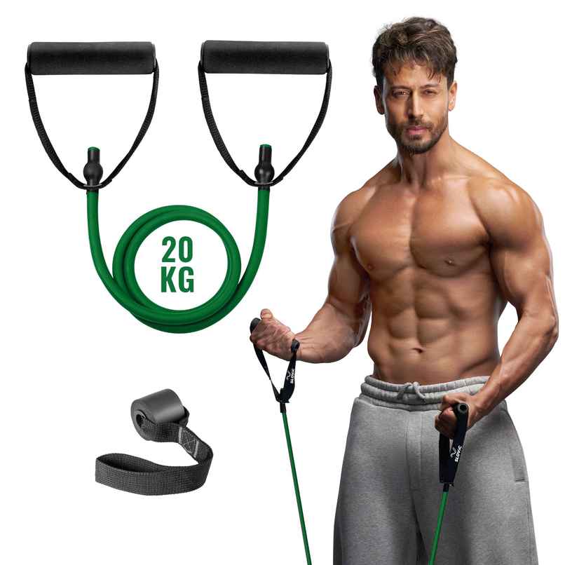 Slovic Natural Rubber Latex Resistance Tube | 20kg | Ideal for Gym & Home Workout | Green Slovic Natural Rubber Latex Resistance Tube | 20kg | Ideal for Gym & Home Workout | Green