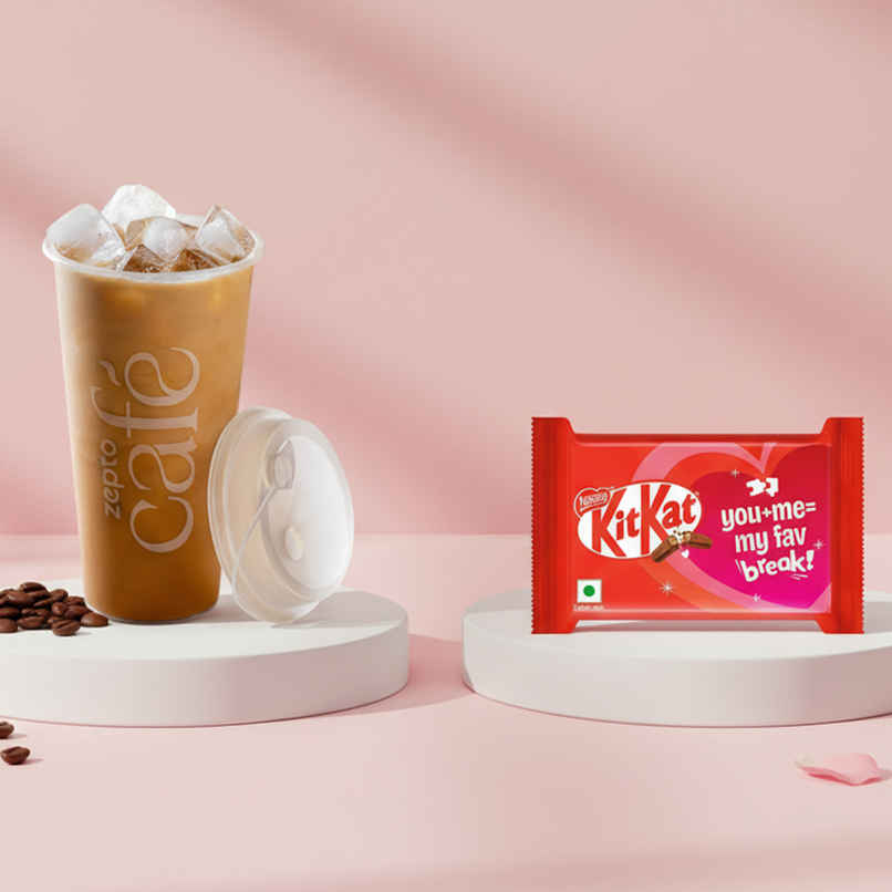 Classic Cold Coffee + Nestle KitKat 4F Choco Wafer Bar, Valentines Pack Classic Cold Coffee + Nestle KitKat 4F Choco Wafer Bar, Valentines Pack