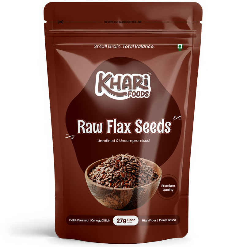Khari Foods Premium Flax Seeds | Seeds for Eating | Source of Iron & Fibre
