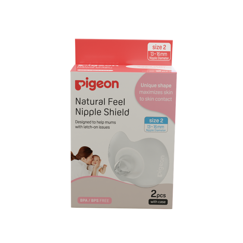 Pigeon Natural Feel Nipple Shield Size 2 With Case