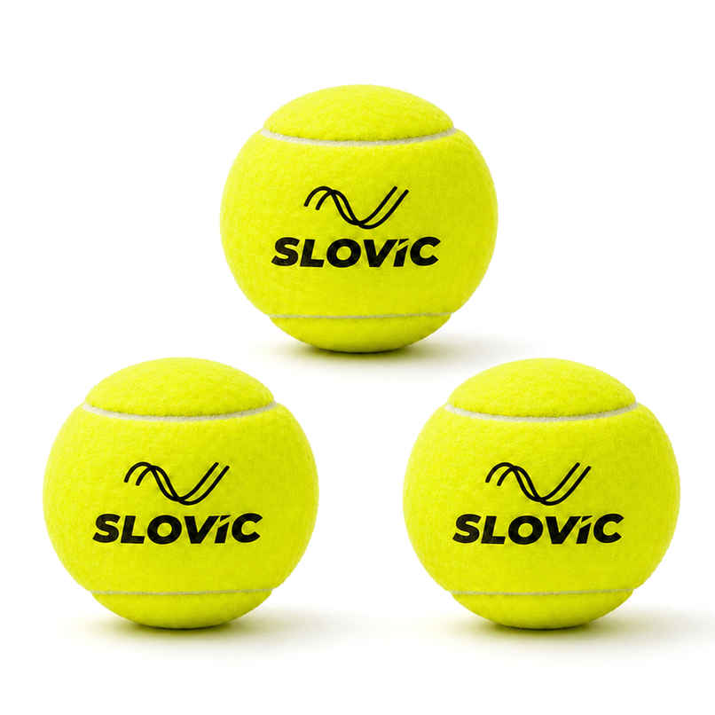 Slovic Lightweight & High-Bounce Rubber Cricket Ball set of 3 | Ideal for Indoor & Outdoor Use