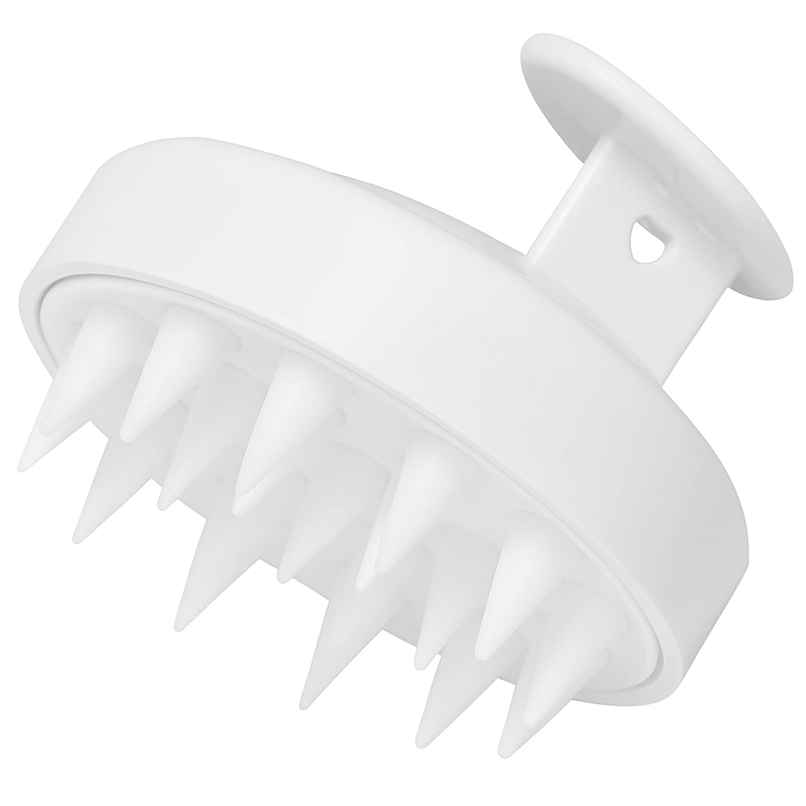 Slovic Manual Head & Scalp Massager with Soft Silicone Bristles | Relaxation | White