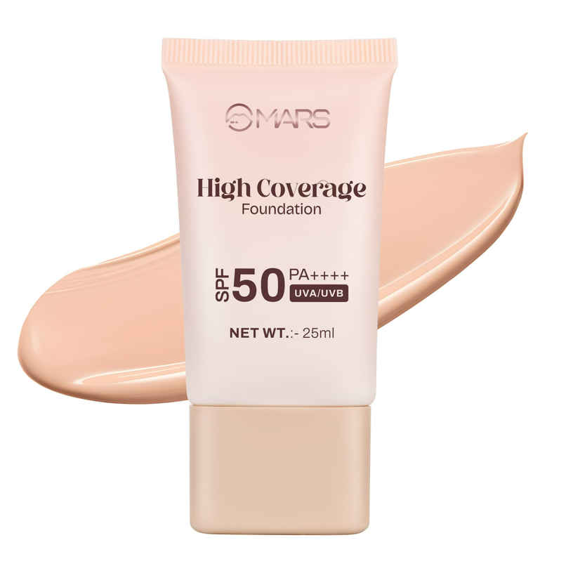MARS Cosmetics SPF50 PA++++ High Coverage Foundation | 02 SOFT BEIGE MARS Cosmetics SPF50 PA++++ High Coverage Foundation | 02 SOFT BEIGE