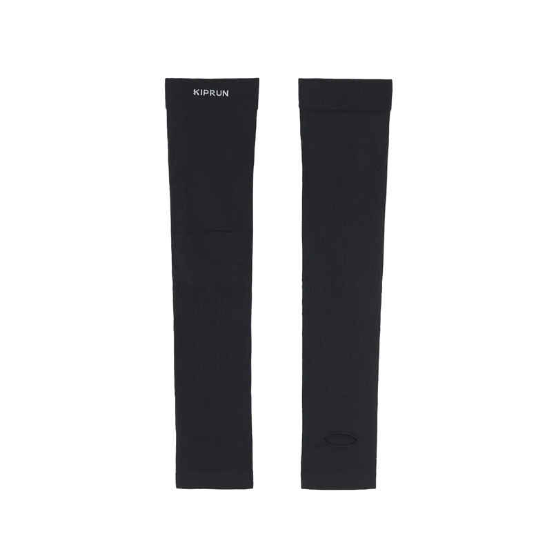 Decathlon Kiprun Unisex UV Protected Running Arm & Hand Cover Sleeves | Black | L/XL/2XL