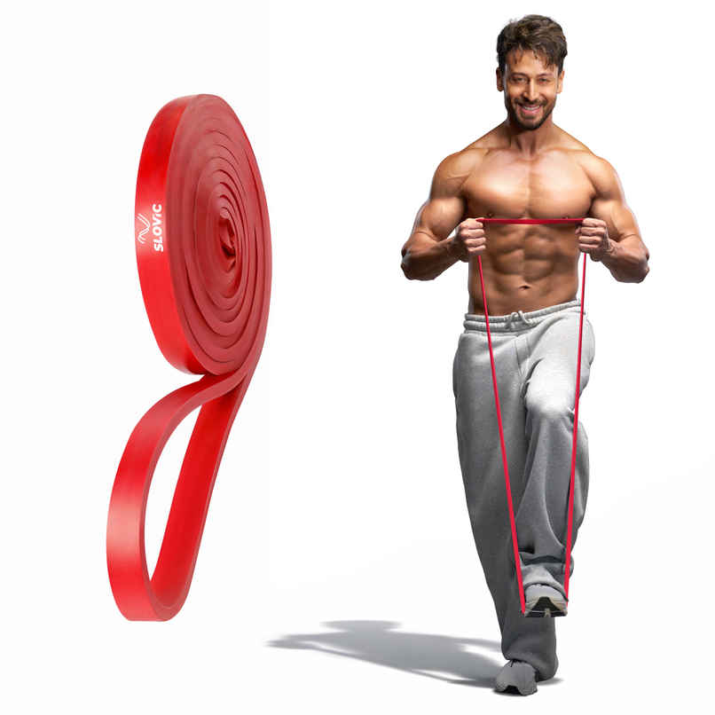 Slovic Heavy Resistance Band (7-15 kg) for Strength Training & Home Workout - Natural Rubber