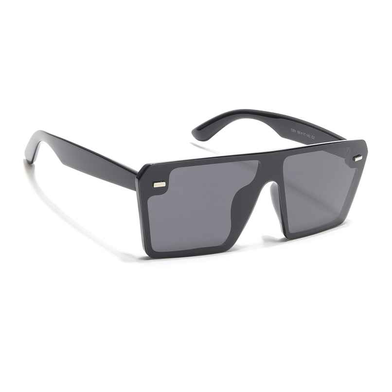 Voyage Unisex Plastic Wayfarer Sunglasses | Black - L Voyage Unisex Plastic Wayfarer Sunglasses | Black - L