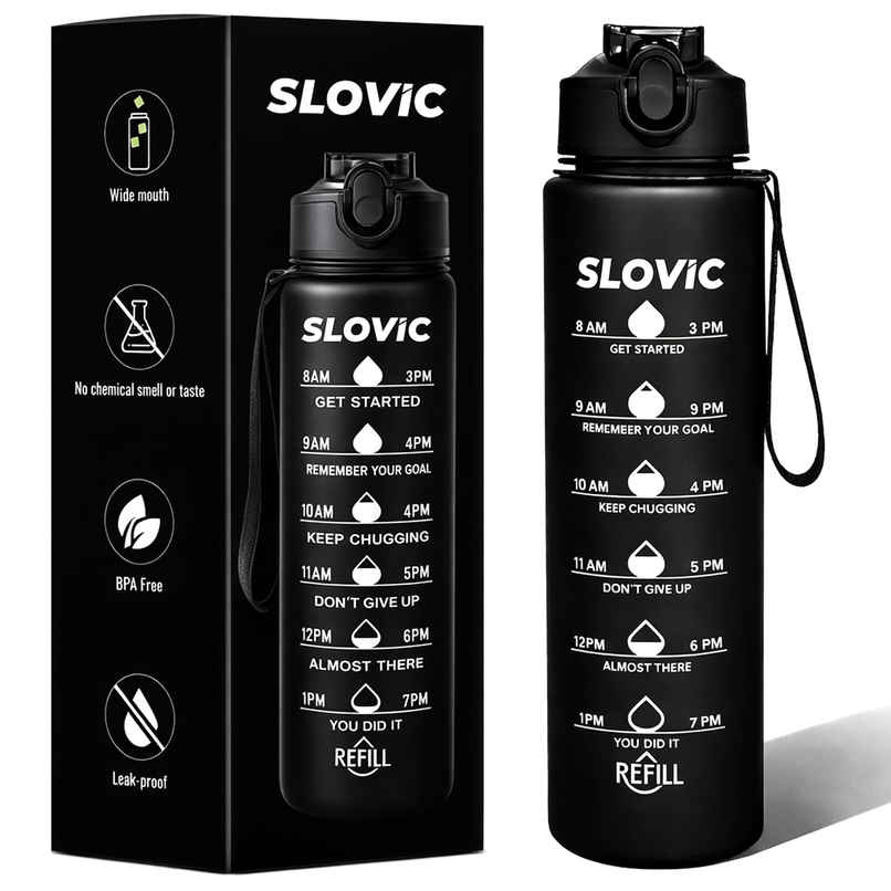 Slovic Sipper with Straw for Adults & Kids | Leakproof for Gym, School, and Travel