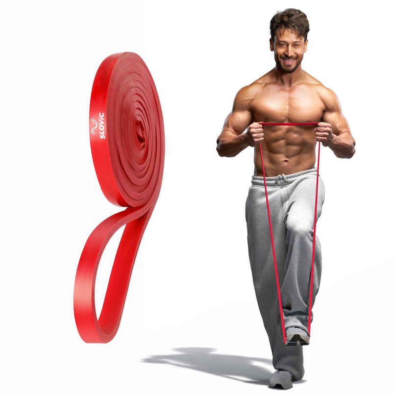 Slovic Heavy Resistance Band (7-15 kg) for Strength Training & Home Workout - Natural Rubber