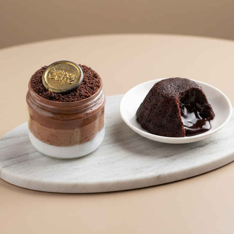  Chocolate Mousse + Choco Lava Cake    