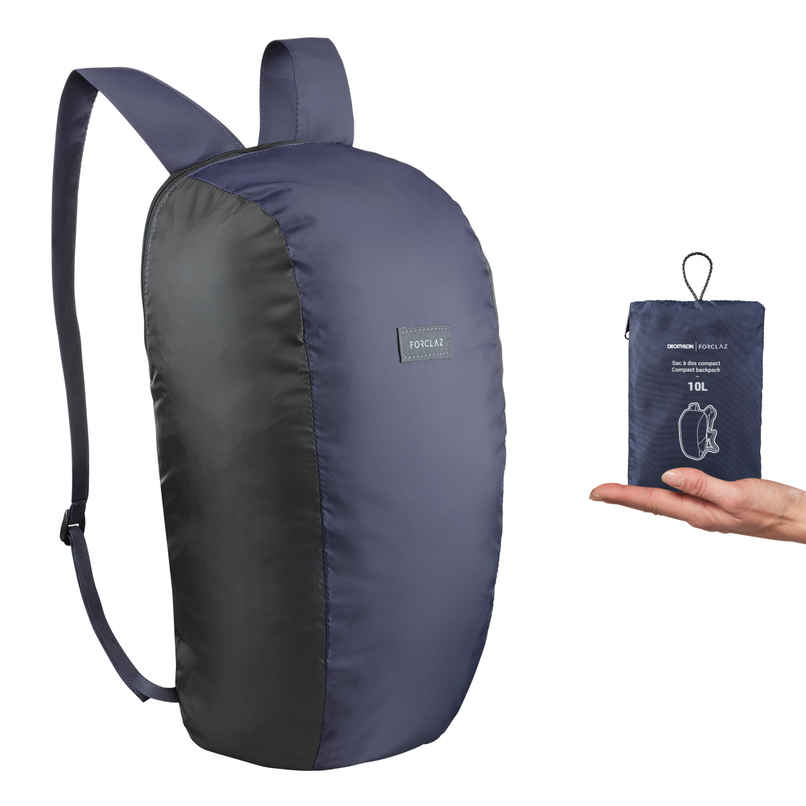 Decathlon Forclaz Unisex Compact Travel Backpacks | Navy Blue | 10L Decathlon Forclaz Unisex Compact Travel Backpacks | Navy Blue | 10L