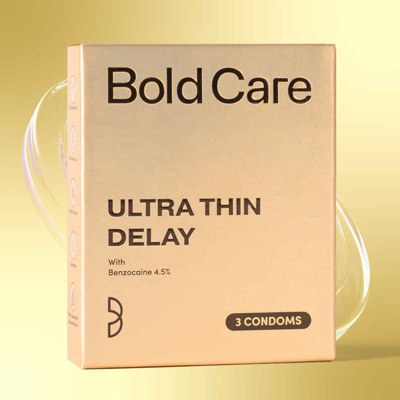Bold Care Ultra Thin Climax Delay Condoms | To Help Men Last 5-7X Longer In Bed With Benzocaine