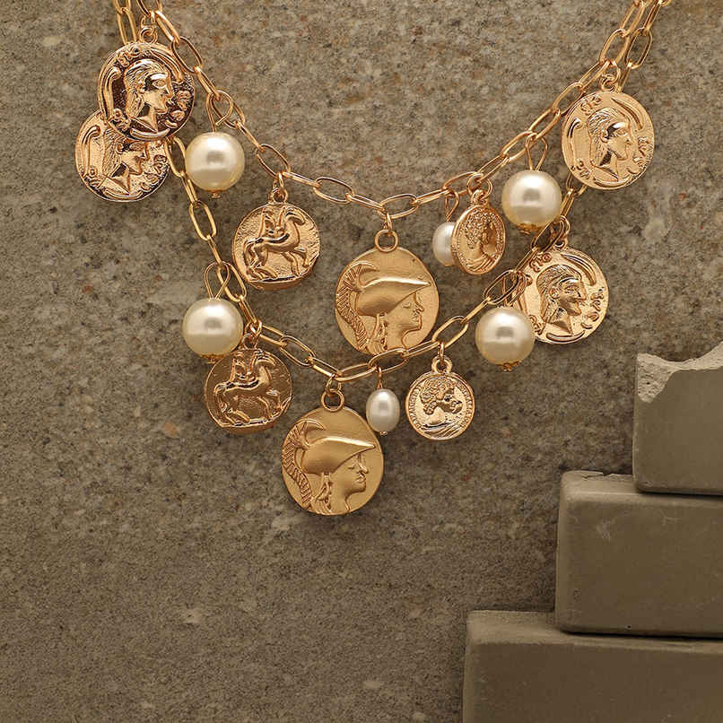 Sohi Gold Plated Designer Necklace