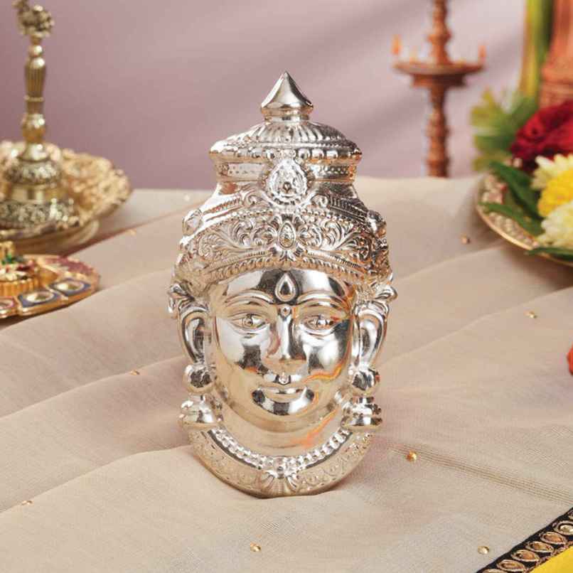 Lakshmi Face | Devi Face Mukhota | Medium | Varalakshmi Vratham | Kalash & Idol Decoration | Svasti