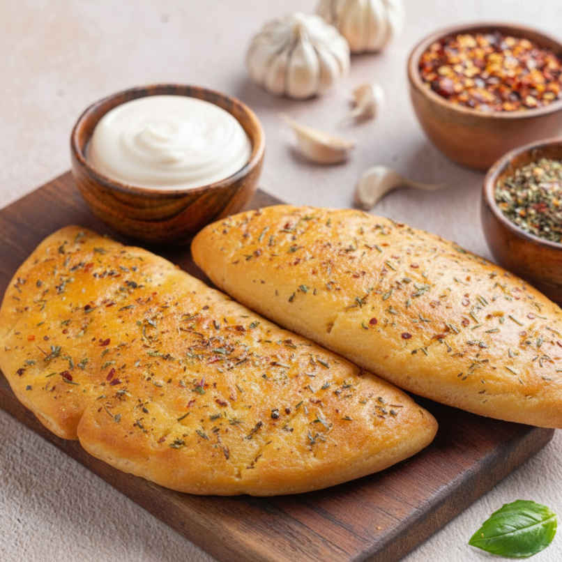 2 Pcs - Garlic Bread with Cheese Dip 2 Pcs - Garlic Bread with Cheese Dip