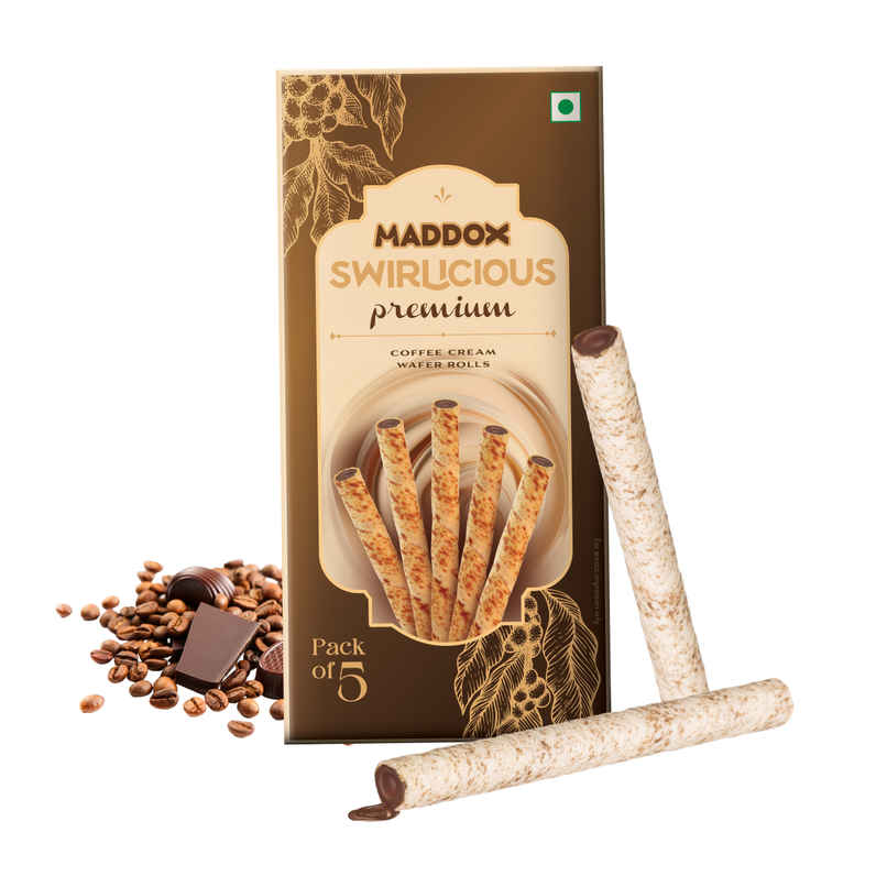 Maddox Swirlicious Premuim Coffee Cream Wafer Roll