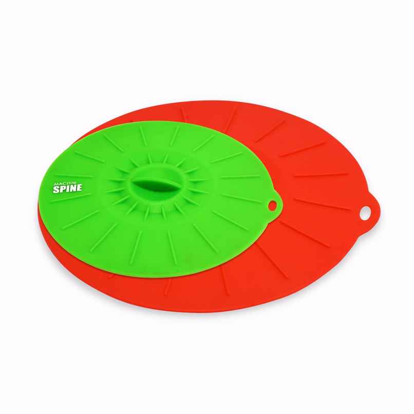 Silicone Vaccum Cookware Lid 2pc Set | Medium 20 cm& XL 30 cm Microwave-freezer-dishwasher Safe