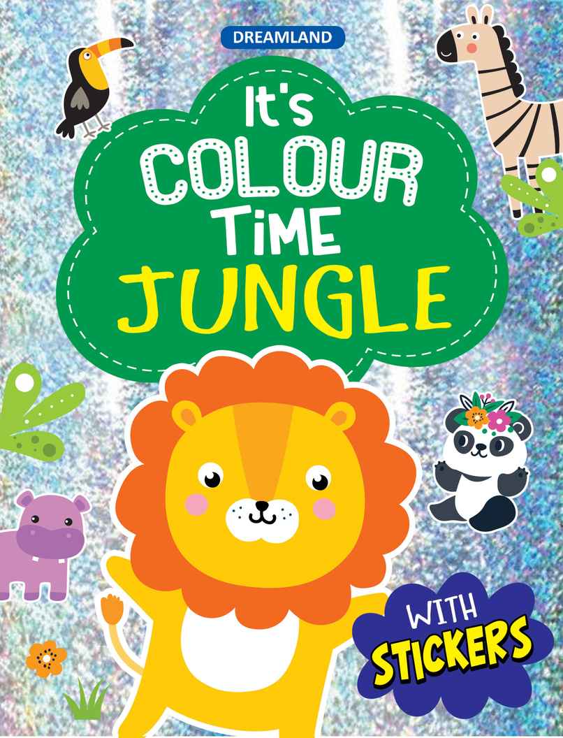 Dreamland Jungle Colour Time Activity Book with Stickers 32 Pages