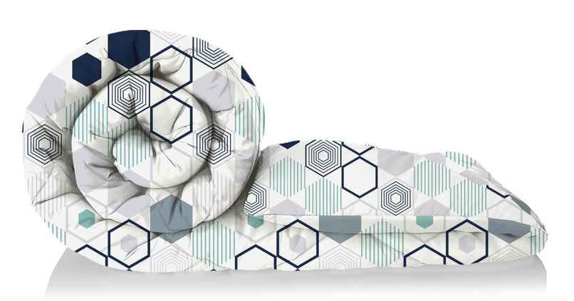 BAY6 Microfibre Double Bed Comforter - Multicolour | 210 x 220 cm