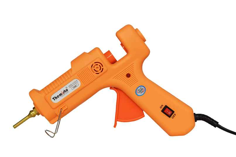 Themisto 150W Industrial Glue Gun With 5 Milky Super Strong Gumming Glue Sticks (150W)