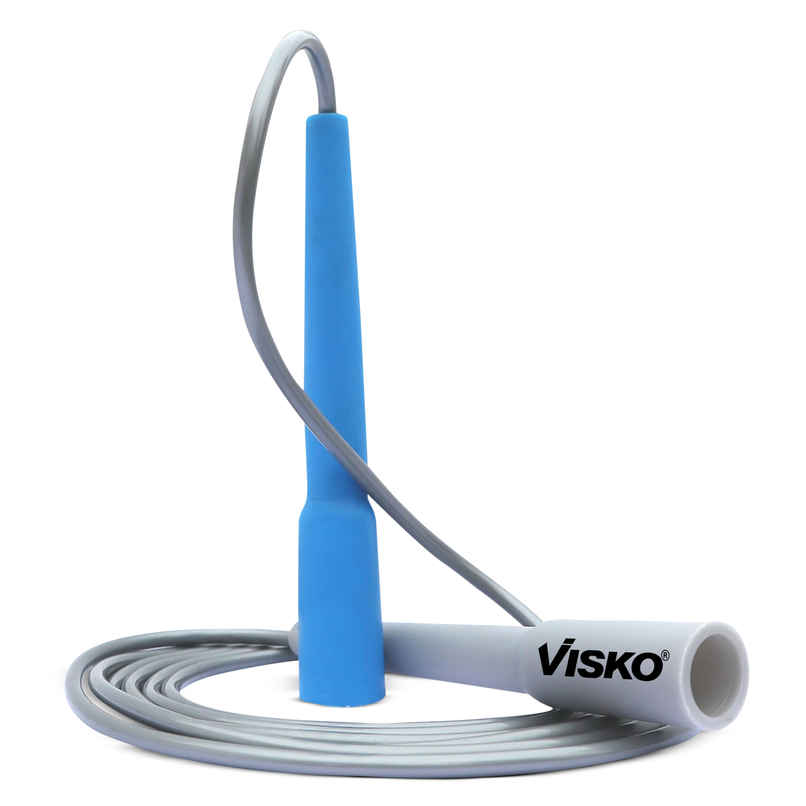 Visko Freestyle Skipping Rope | Blue & Grey Color - 275 cm