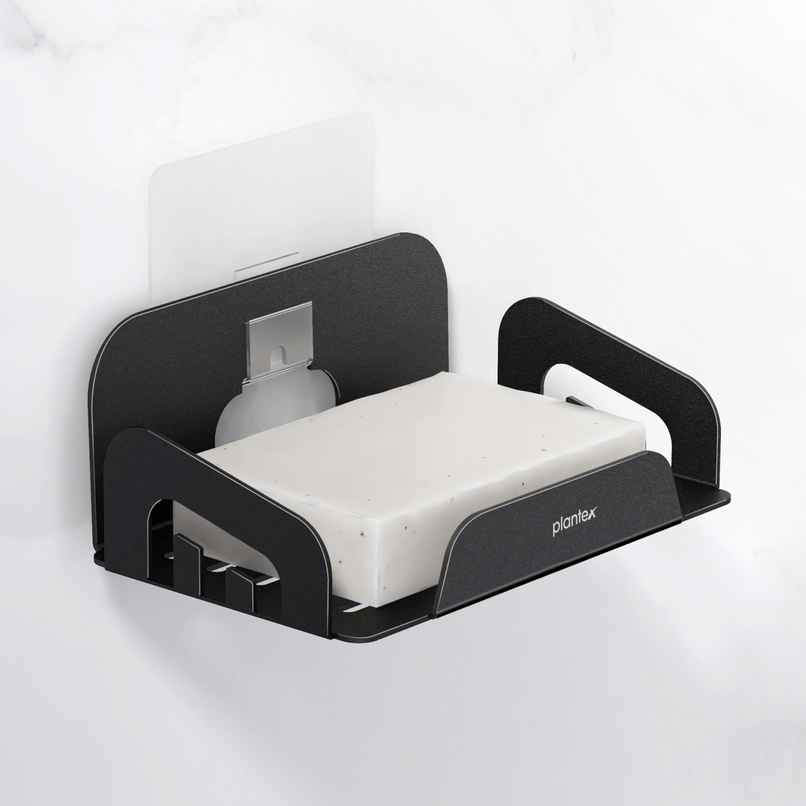 Plantex Single Soap Case/Holder | Stainless Steel | Black Plantex Single Soap Case/Holder | Stainless Steel | Black