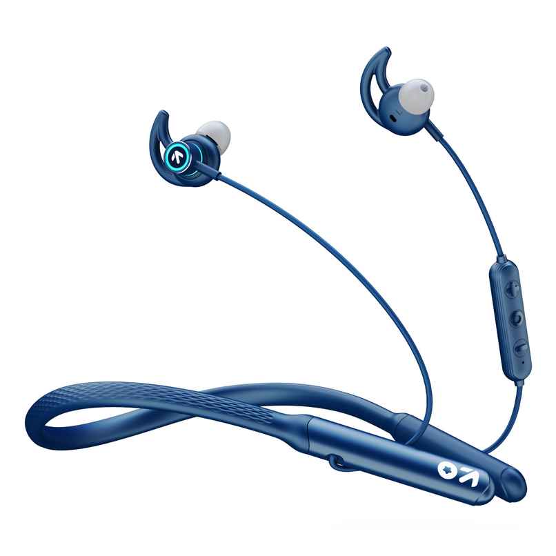 GOBOULT Probass Eqcharge with Zen Mode Enc | 32Hrs Playtime | In The Ear | Blue