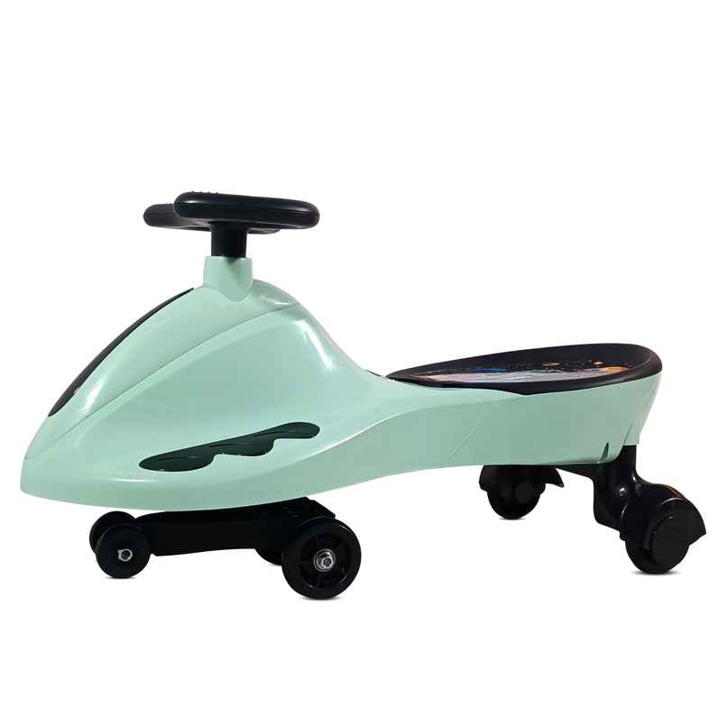 Kidsmate Drift Swing Car Ride-On with PU Wheels & 360 Steering for Kids 3Y+ - Sea Green