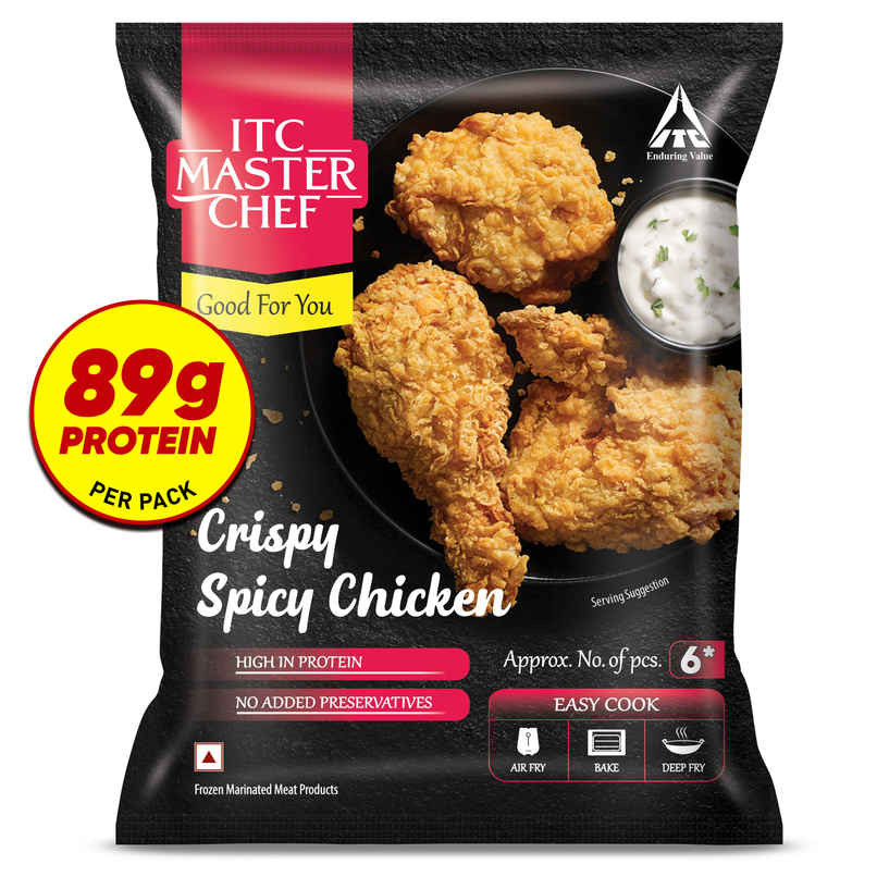 ITC Master Chef Crispy Spicy Chicken | High in Protein | No Added Preservatives | 6 pieces