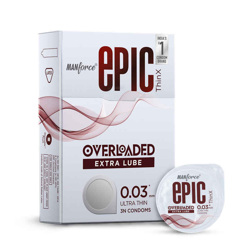 Manforce Epic Thin-X Overloaded Ultra-Thin Extra Lube Condom Manforce Epic Thin-X Overloaded Ultra-Thin Extra Lube Condom