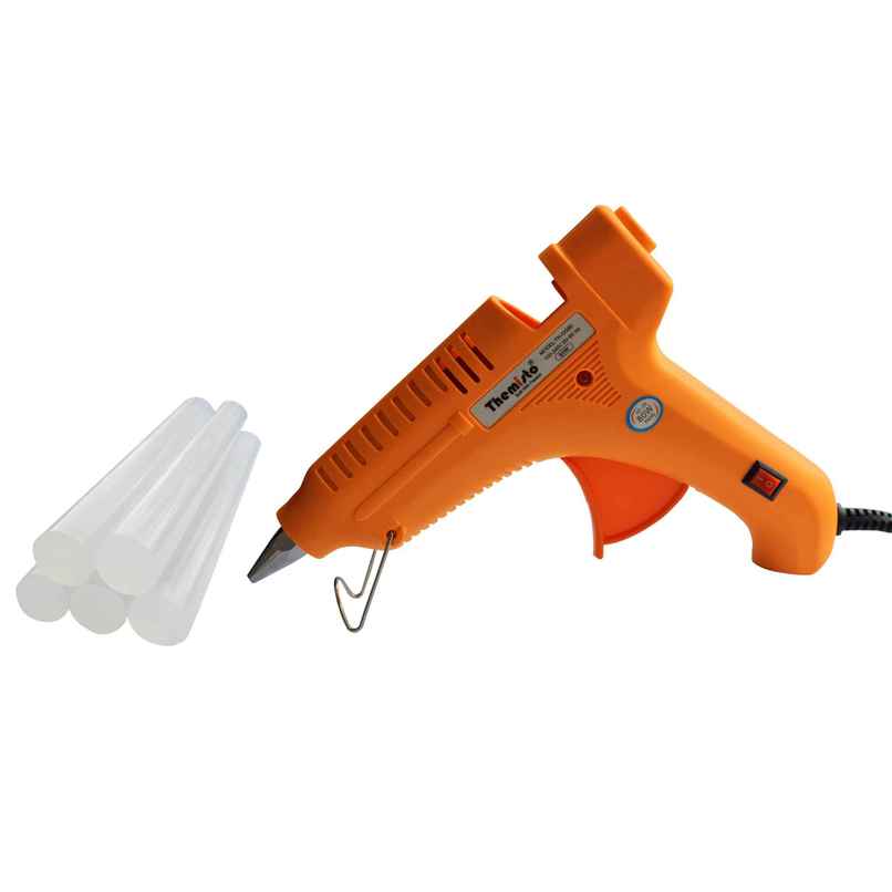 Themisto 80W Hot Melt Glue Gun With 5 Transparent Hot Glue Stick Themisto 80W Hot Melt Glue Gun With 5 Transparent Hot Glue Stick