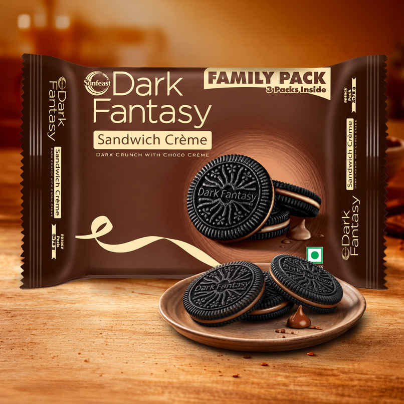 Sunfeast Dark Fantasy Choco Sandwich Creme Biscuits