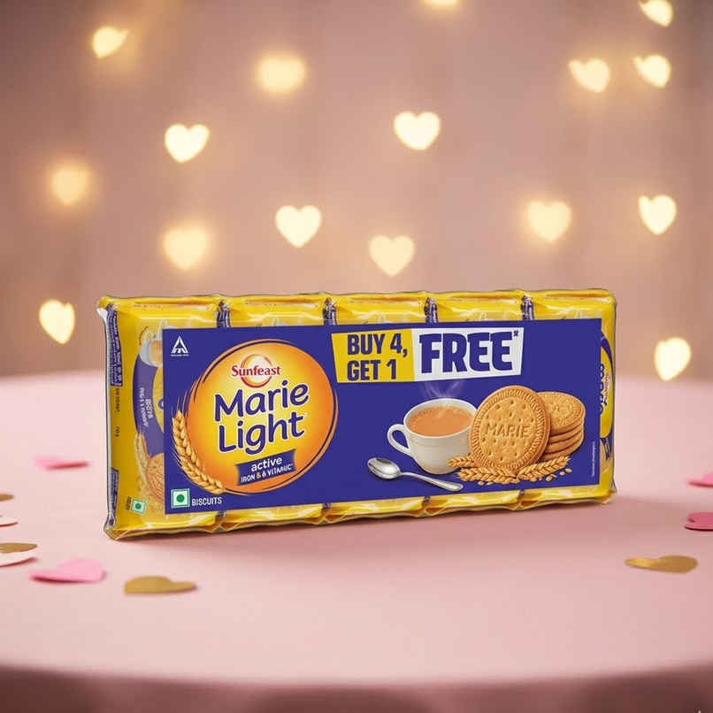 Sunfeast Marie Light Active, Marie Biscuits with Iron and 6 Vitamins Family Pack