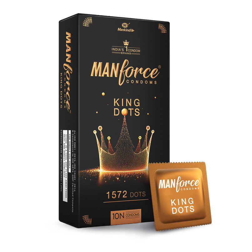 Manforce King Dot | Spiral-Dotted Condom for Enhanced Pleasure