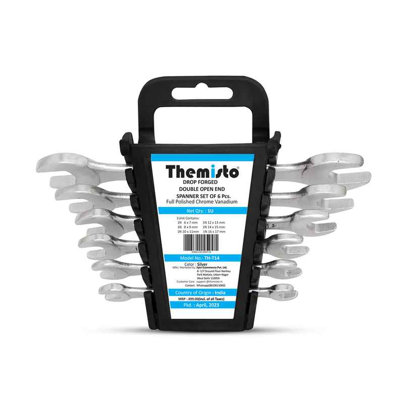 Themisto TH-T14 Double Open Ended Spanner Set | Pack of 6