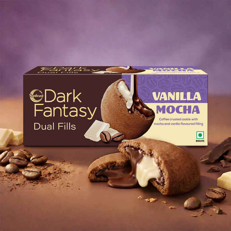 Mocha Vanilla Dual Fills Biscuit By Sunfeast Dark Fantasy