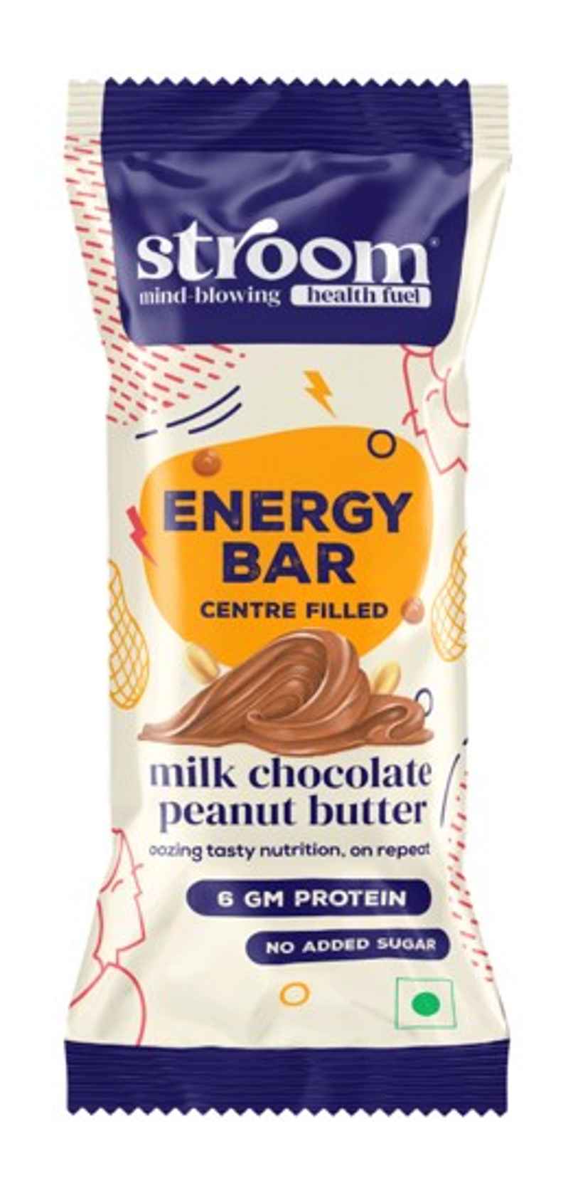 Stroom Dark Chocolate Peanut Butter Energy Bars (36g) & Stroom Milk Chocolate Peanut Butter Energy Bars (36g) Combo