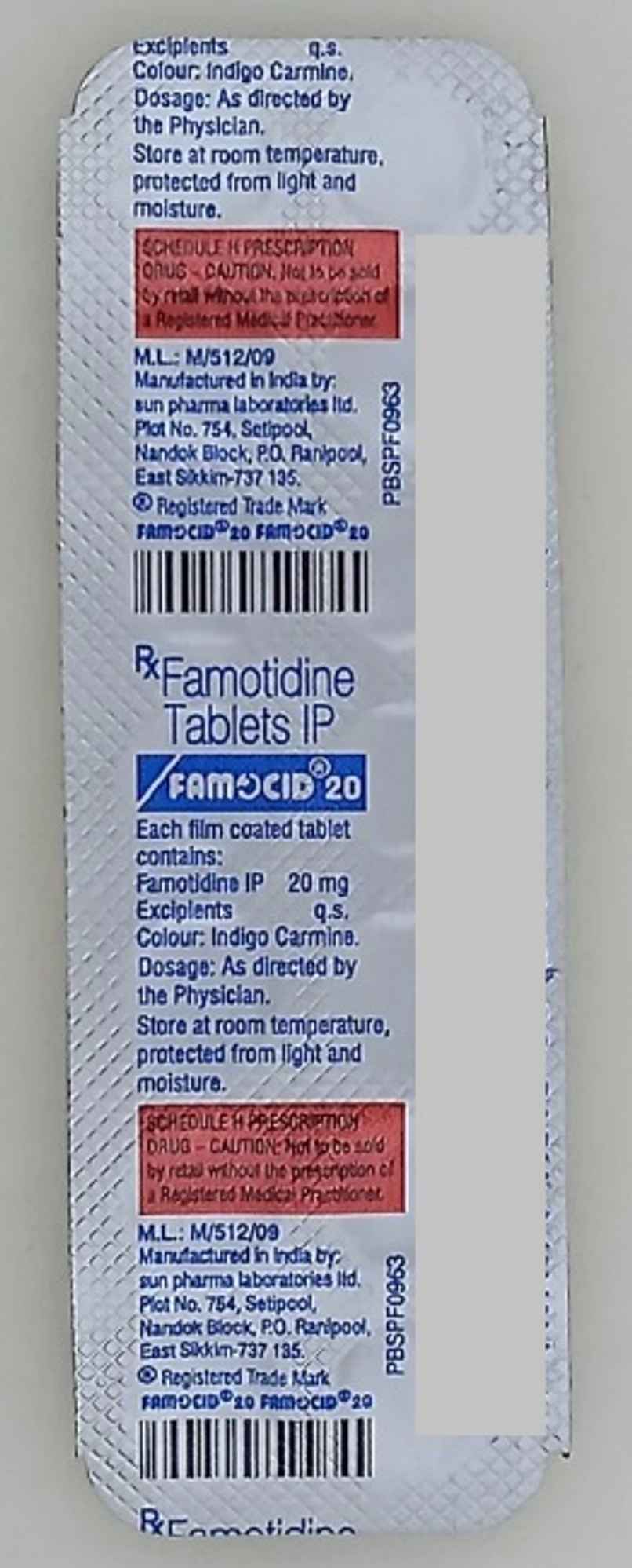 Famocid 20 Tablet Famocid 20 Tablet