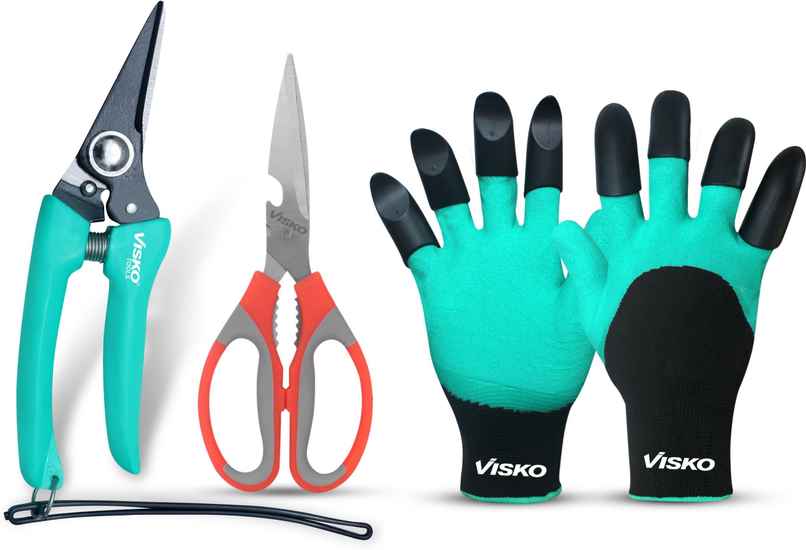 Visko Garden Tools Set With 3 Pieces Garden Tool Kit Visko Garden Tools Set With 3 Pieces Garden Tool Kit