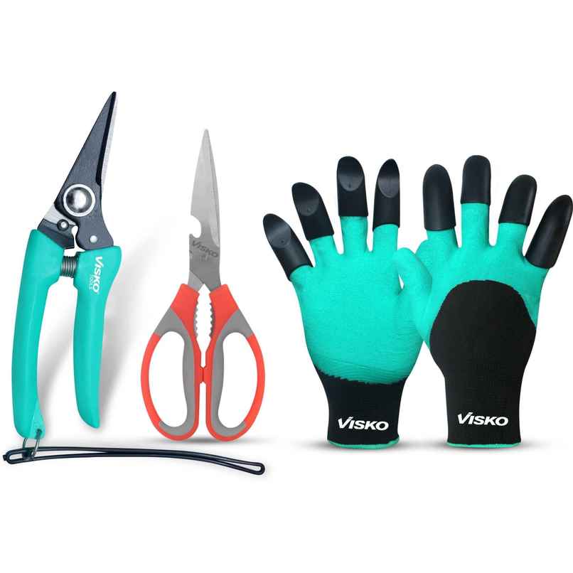 Visko Garden Tools Set With 3 Pieces Garden Tool Kit Visko Garden Tools Set With 3 Pieces Garden Tool Kit