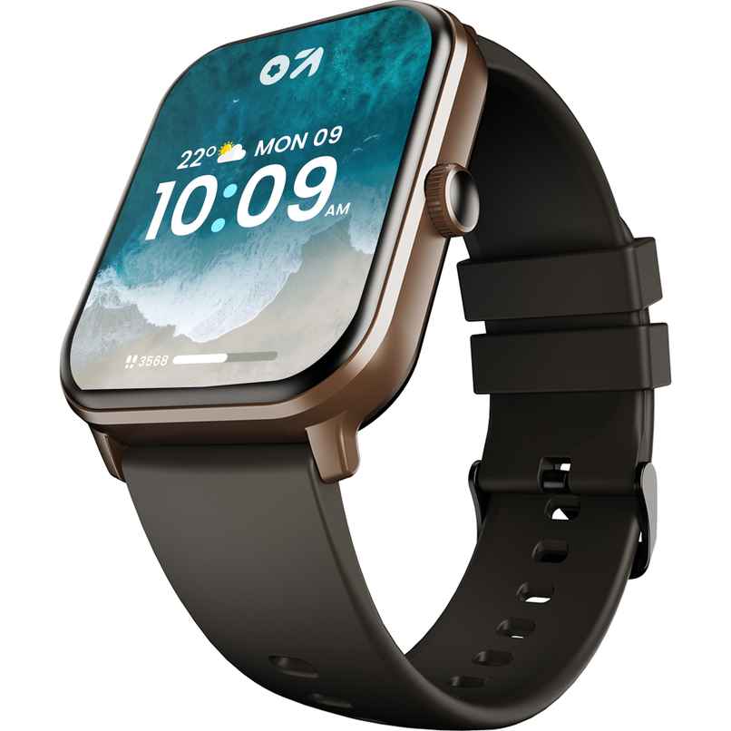 GOBOULT Drift+ BT Calling, 1.85" Hd, 500Nits Brightness, Smartwatch |Black Coffee