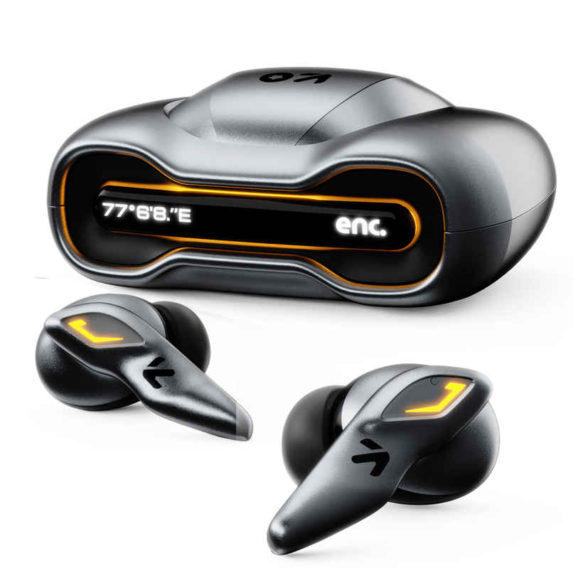 GOBOULT Astra with Quad Mic ENC, 48Hrs Battery, |Smoky Metal, True Wireless GOBOULT Astra with Quad Mic ENC, 48Hrs Battery, |Smoky Metal, True Wireless