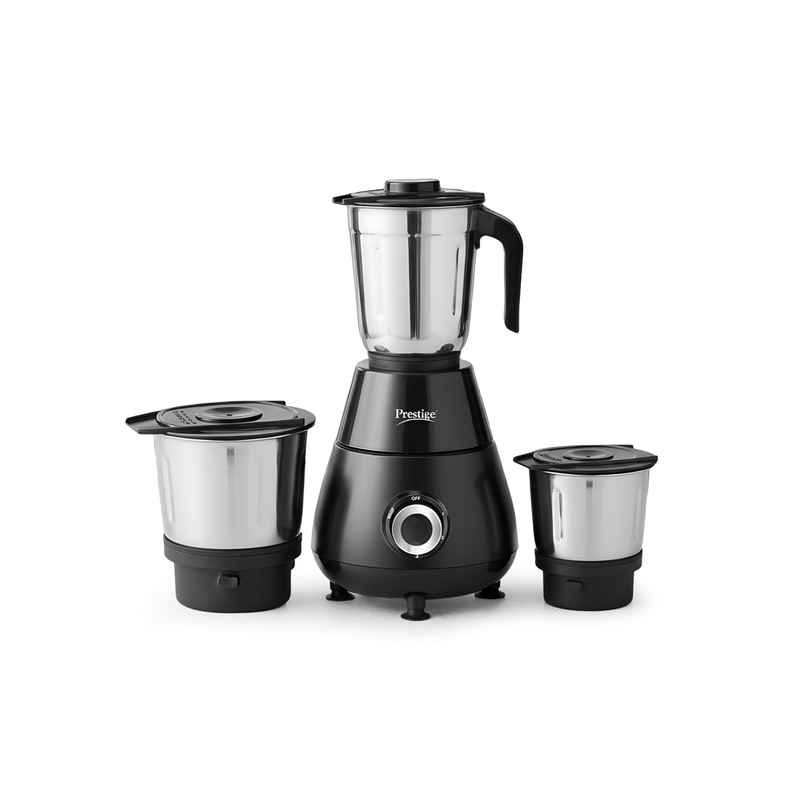 Prestige Apex 500 Watts Mixer Grinder, Super Efficient SS Blades, Black, 2Y Warranty, ISI Certified