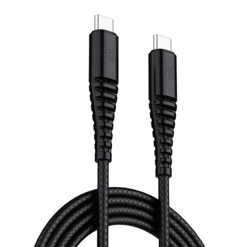 Dubstep Blaze Ultra 65W Type C to Type C 1m Fast Charging Data Cable | Black Dubstep Blaze Ultra 65W Type C to Type C 1m Fast Charging Data Cable | Black