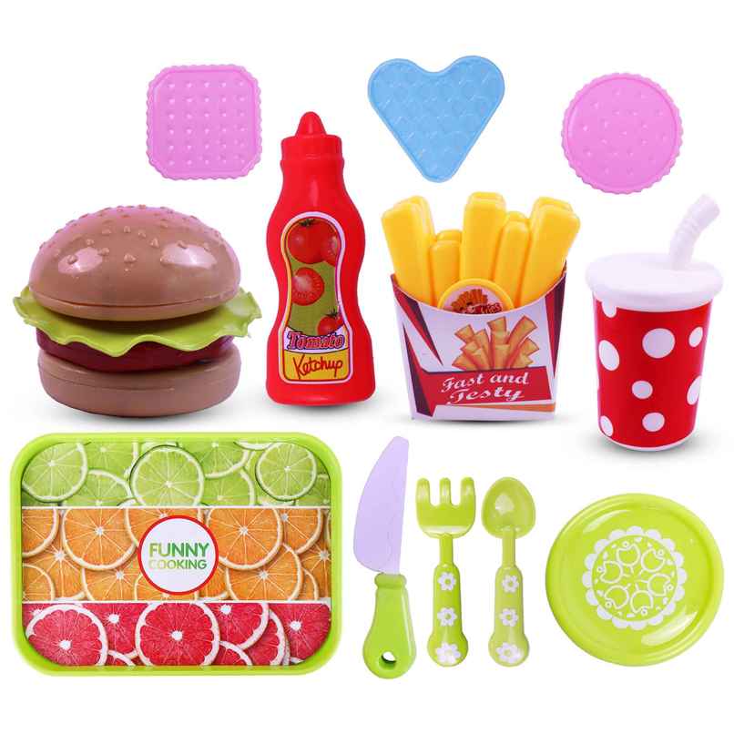 Toyshine Pretend Fast Food Play Set for Kids | Assorted