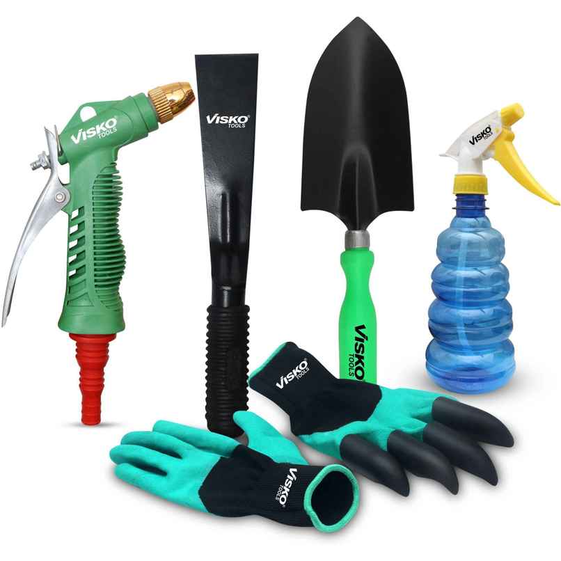Visko Garden Tools Set With 5 Pieces Garden Tool Kit Visko Garden Tools Set With 5 Pieces Garden Tool Kit