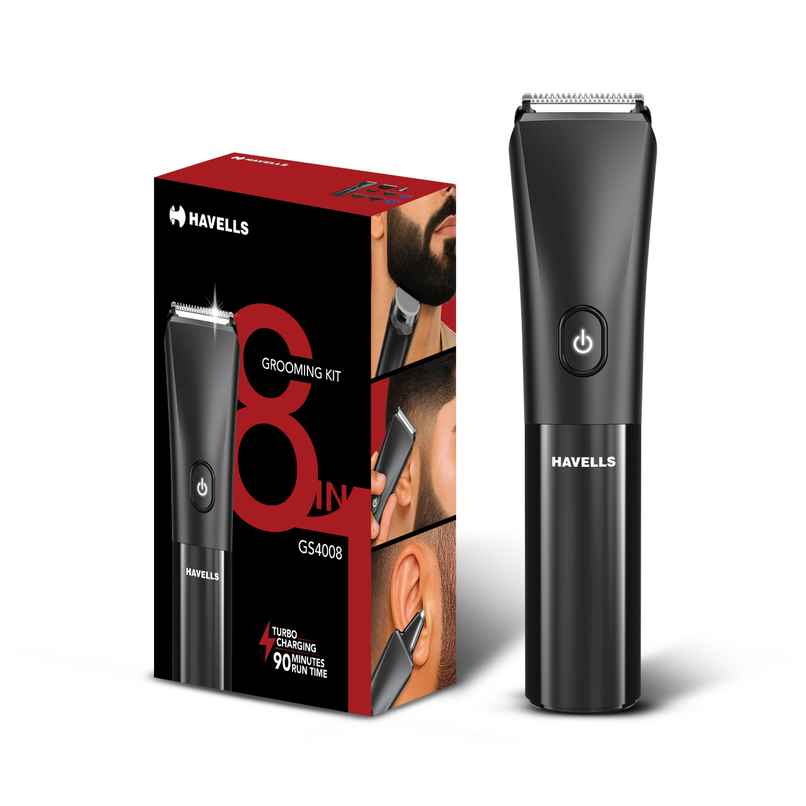 Havells 8 in 1 Grooming Kit with Special Blade Nose Ear Trimmer 6 Combs GS4008