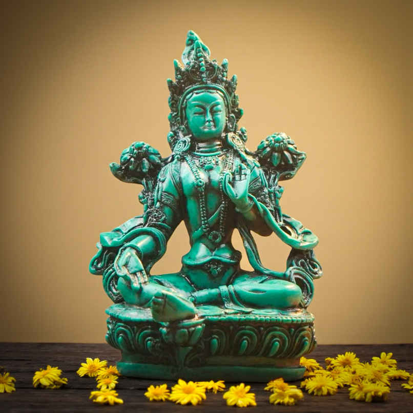 Green Tara Mata Statue | Removes Obstacles | ServDharm