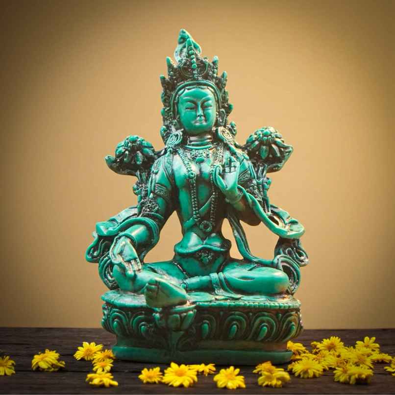Green Tara Mata Statue | Removes Obstacles | ServDharm