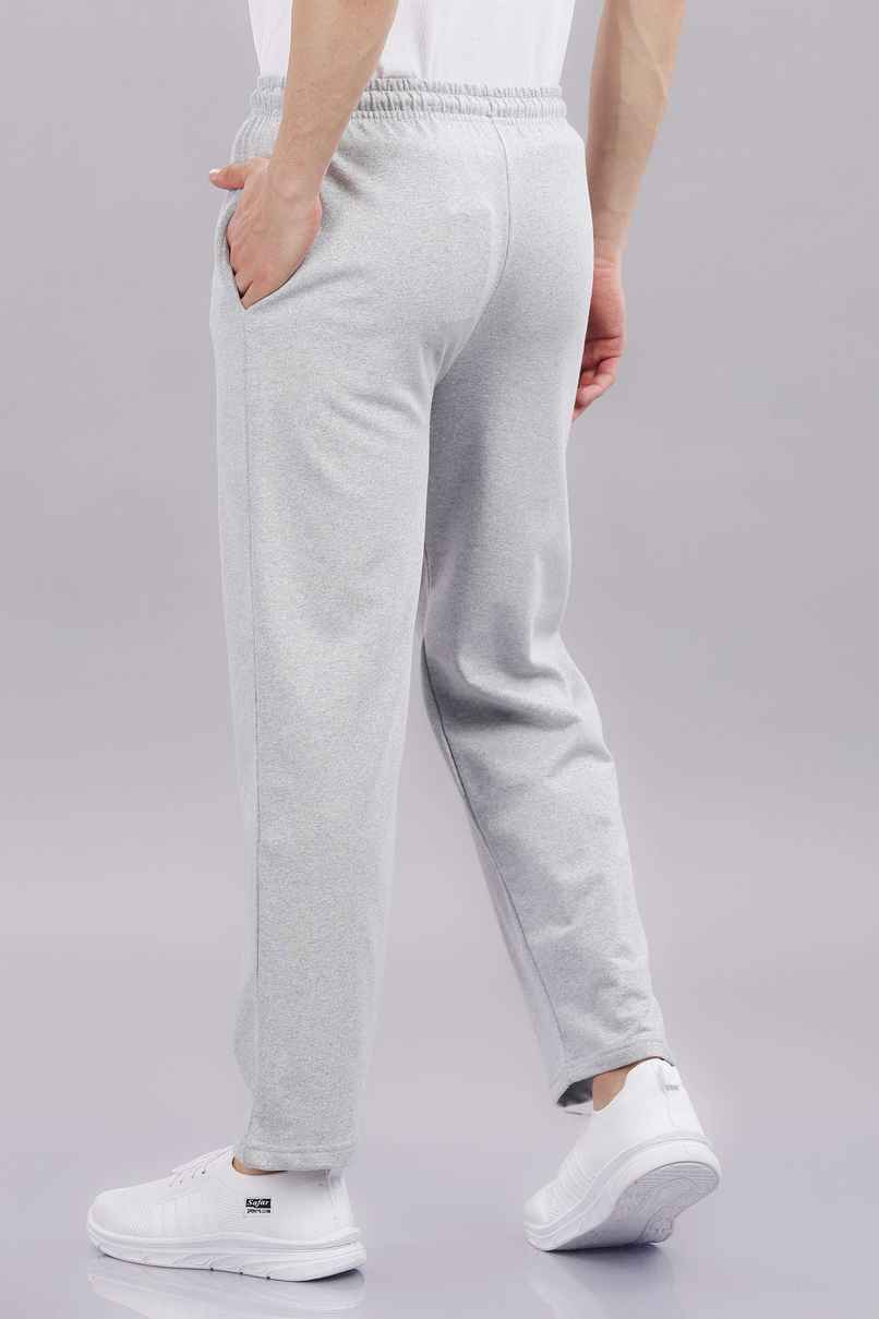 Springman Men's Solid Cotton Rich French Terry Baggy Track Pant | Grey - L Springman Men's Solid Cotton Rich French Terry Baggy Track Pant | Grey - L